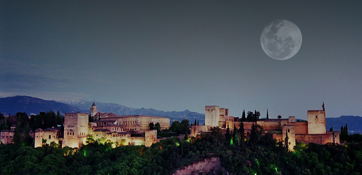 Atardecer en la Alhambra de Granada